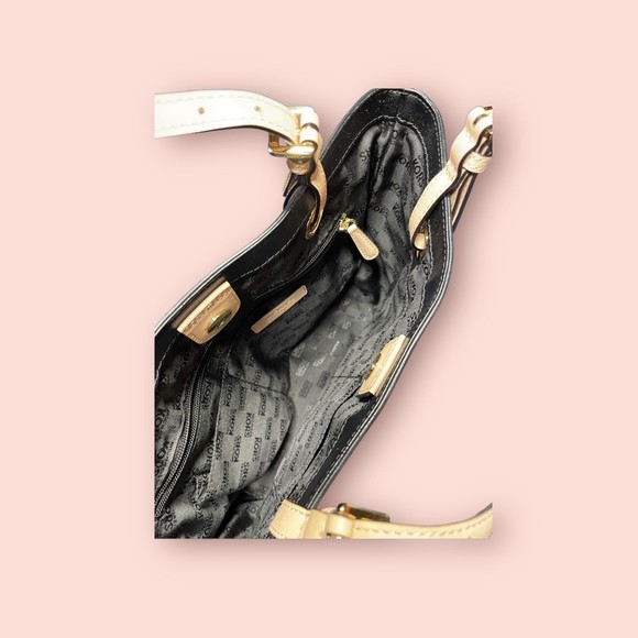 Michael Kors Medium Black Leather Tote - Picture 4 of 5